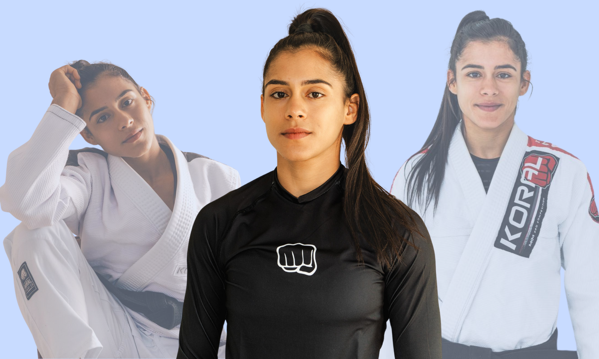 Professora da Escola Fátima Brilha no Jiu-Jitsu. 